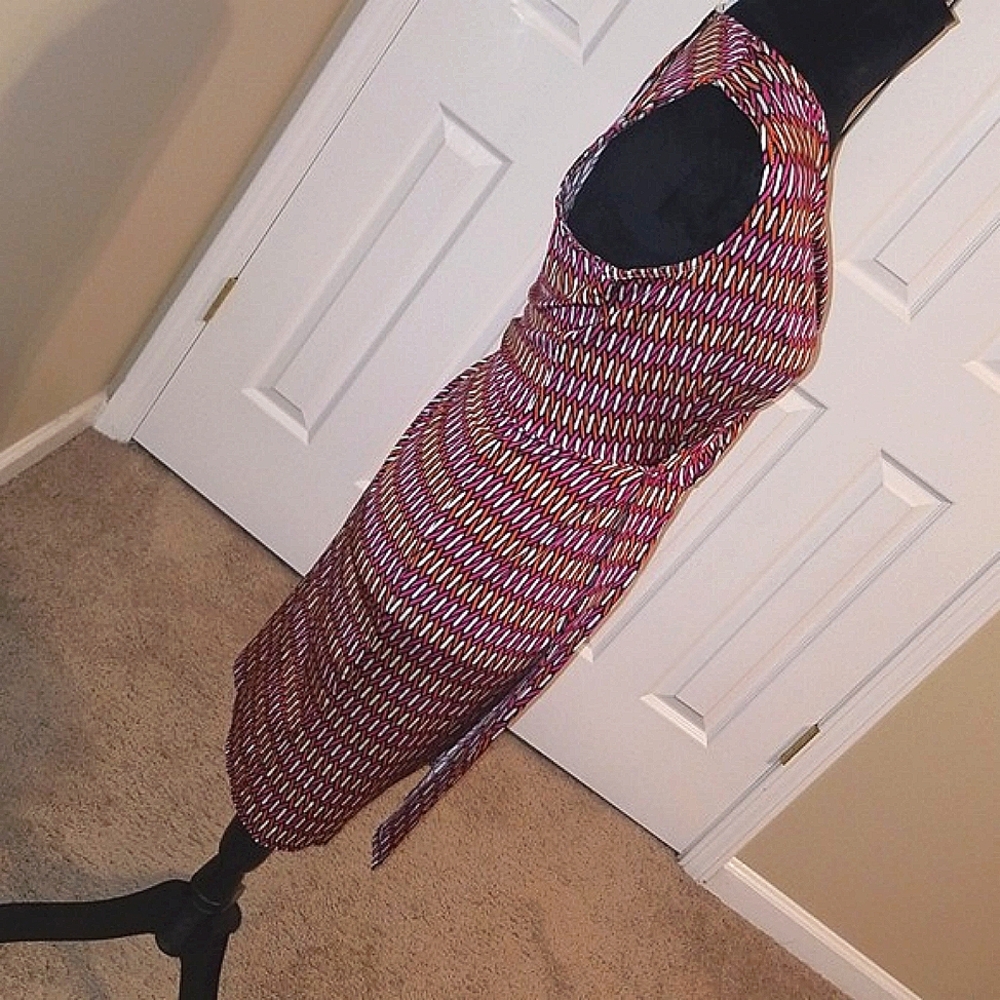 Leota New York Faux Wrap Dress Sz L